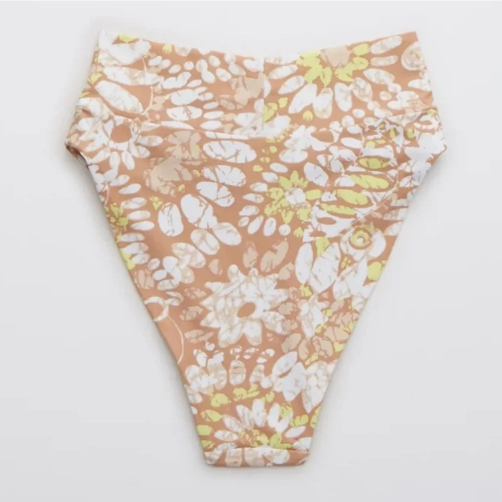 NWT Aerie Crossover High Cut Cheeky Bikini Bottoms